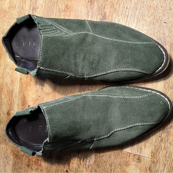 Sundance Catalog Fiel Beatrice Slides Mule Clog Bootie Olive Green Size 10 - Picture 15 of 15